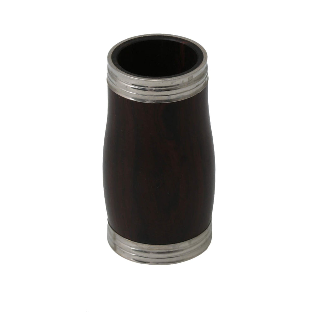 Yibuy Metal Ring Black Bb Ebony Wood Clarinet Barrel 60mm Length
