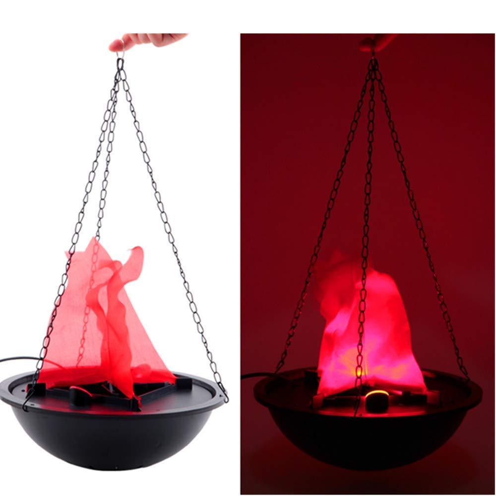 [AUSTRALIA] - Flame Light Artificial Fake Fire Simulation Flame Hanging Electronic Brazier Lamp for Party Stage Halloween Christmas Decor Lighting (30cm) 30cm 