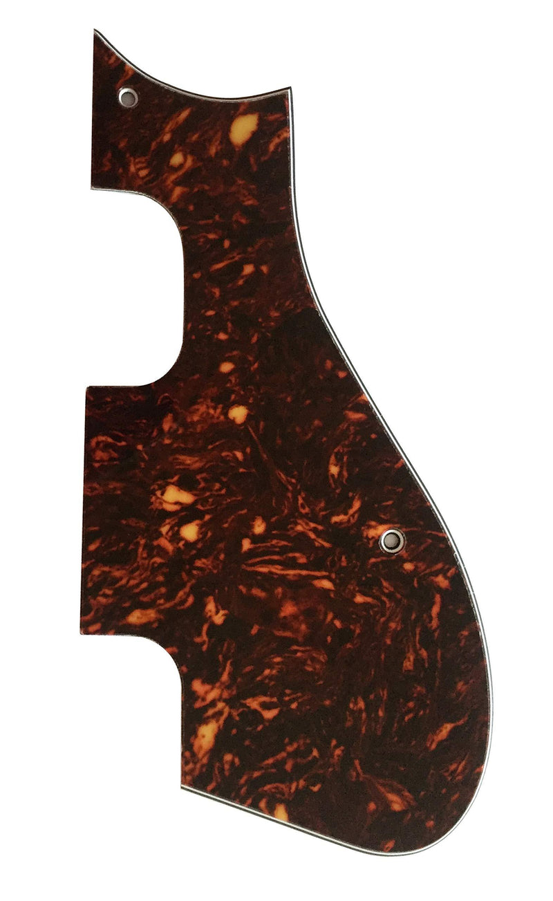 Custom For Harmony H60 Meteor H74 Style Electric Guitar Pickguard (4 Ply Brown Tortoise) 4 Ply Brown Tortoise