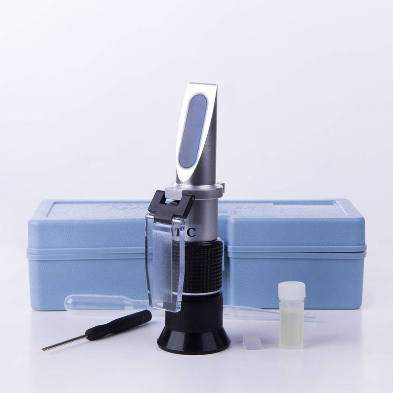 Logic Box Sucrose Refractometer for Honey Moisture, Brix and Baume, 3-in-1 Uses, 58-92% Brix Tester with ATC, Ideal for high Sugar Maple Syrup, and Molasses, Malt,Bee Keeping Supplies