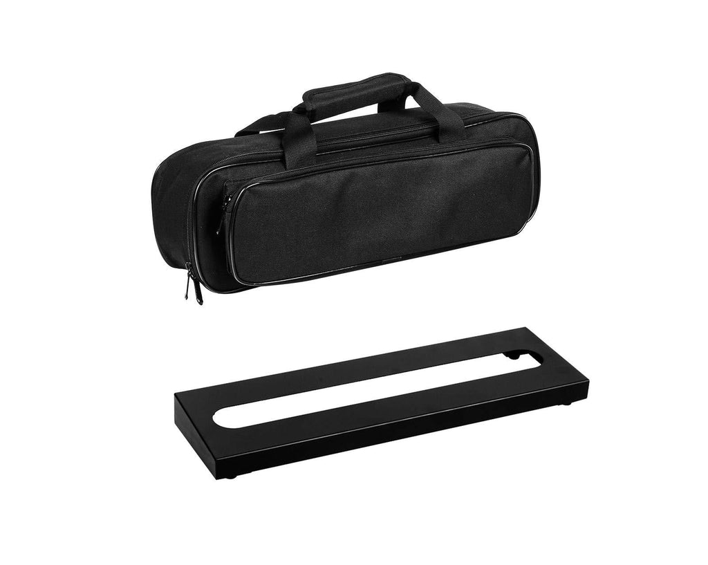 GOKKO Guitar Pedal Board Case 15.7 x 4.9 Inch Pedalboard with Carrying Bag (Small) Small
