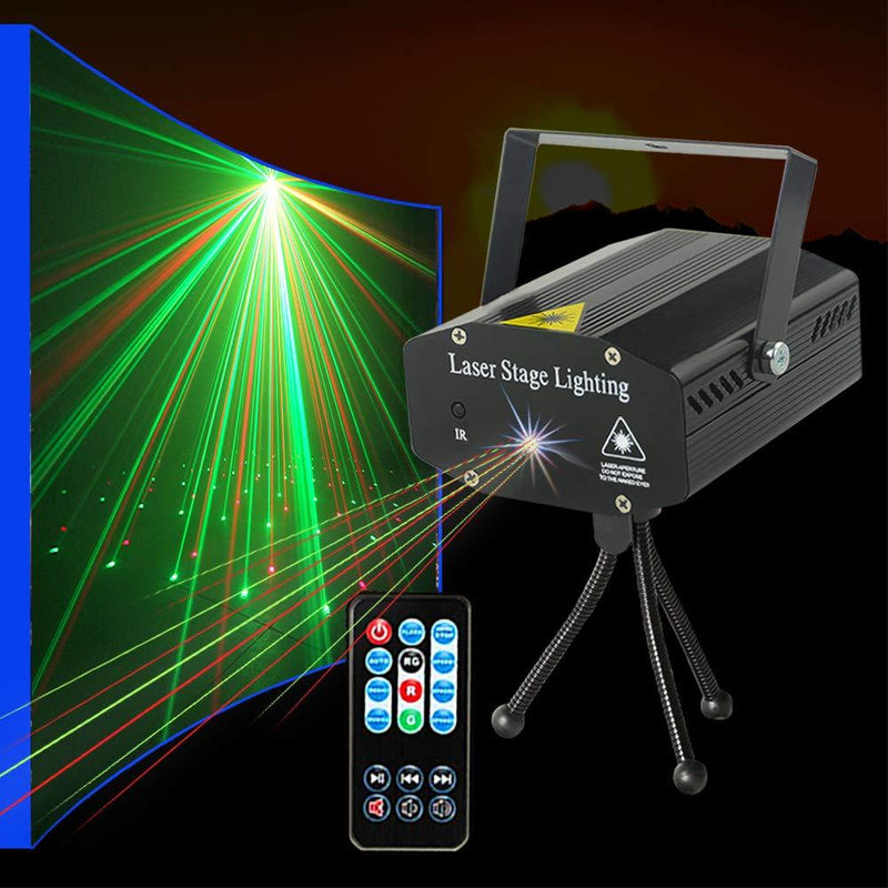 [AUSTRALIA] - Party lights Strobe Stage Lights Disco DJ Lights Sound Activated with Remote Control Projection Effect for Karaoke KTV Club Parties Wedding Bar Festivals Stage Birthday Dancing Christmas Background Version 