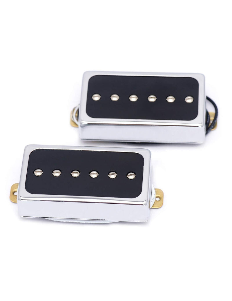 Metallor Humbucker Pickups Bridge and Neck Set for Les Paul P90 Style Electric Guitar. (CR)