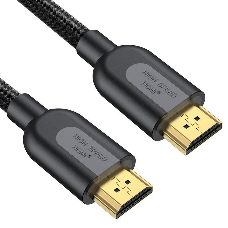 4K HDMI Cable 6.6ft, TECKNET High Speed HDMI 2.0 Cable, Braided HDMI Cord, 18Gbps, 30AWG, 4K HDR, 3D, 2160P, 1080P, Ethernet, Audio Return (ARC), Compatible UHD TV, Blu-ray, Play Station, PC, PS3/4