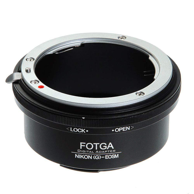 Runshuangyu FOTGA Lens Mount Adapter for G AF-S Mount Lens to EF-M EOS M M2 M3 M5 M6 M10 M50 M100 Camera