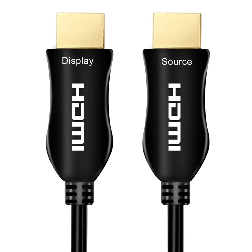 4K Fiber Optic HDMI Cable 30 Feet, 18Gbps 4K 60Hz(4:4:4 HDR10 HDCP2.2) 1440p 144Hz High Speed Ultra HD One-Direction Cord Compatible with Apple-TV Ps4 Xbox One 30Feet