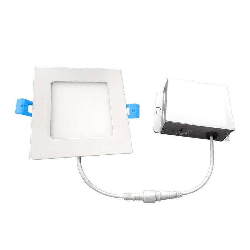 Euri Lighting DLC4SQ-2050e Ultra-Slim Downlight, 4 Inch Square, Cool White