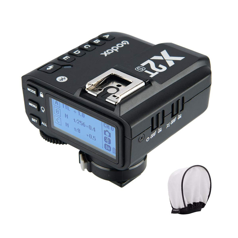 Godox X2T-S TTL Wireless Flash Trigger for Sony, Bluetooth Connection, 1/8000s HSS, 5 Separate Group Buttons, Relocated Control-Wheel, New Hotshoe Locking, New AF Assist Light