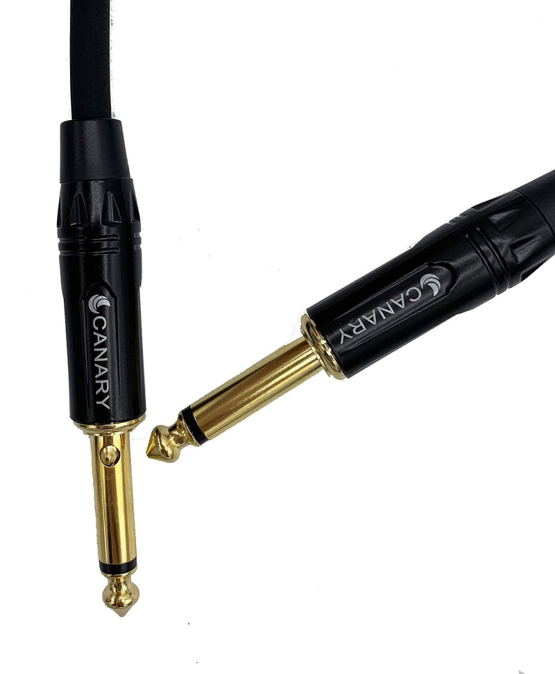[AUSTRALIA] - Canary 10ft Premium Instrument Cable with Auto-Mute Switch - 1/4" Gold Straight to Straight Plugs 