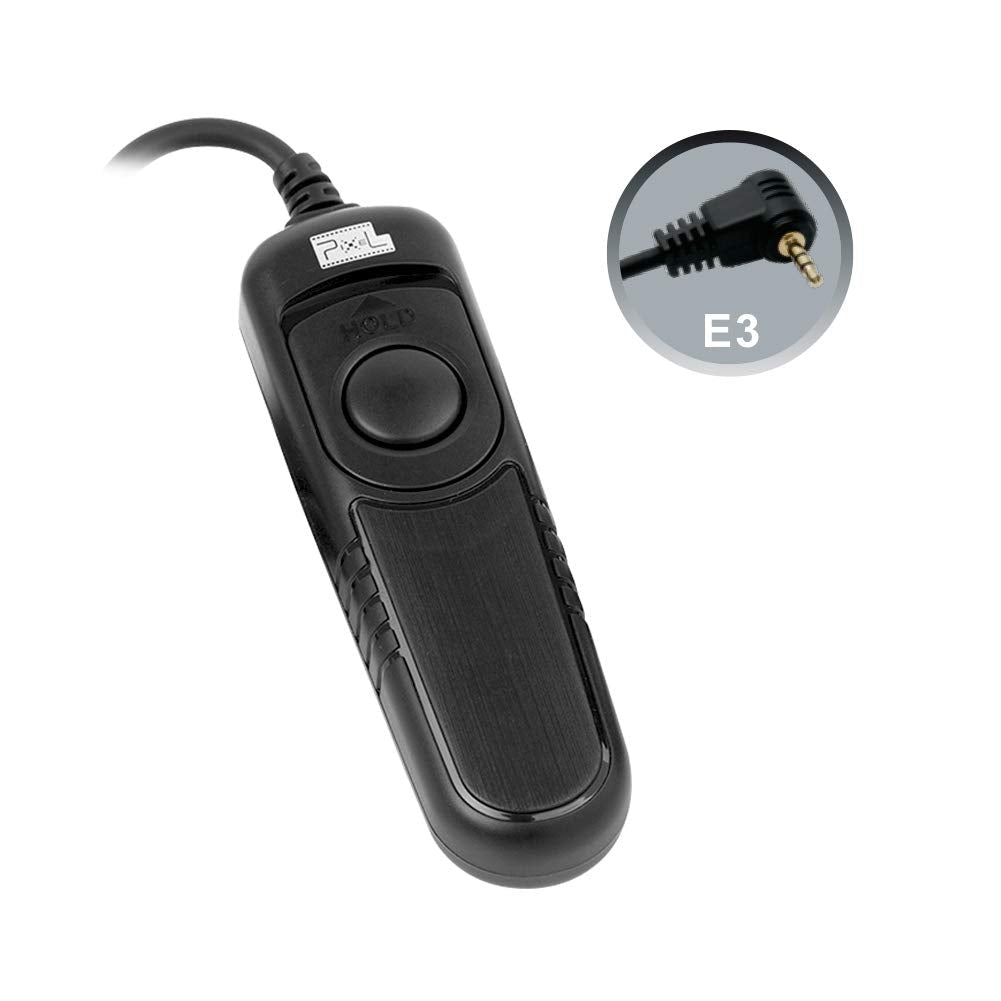 Pixel Wired Remote Shutter Release Control Compatible with Canon RS-60E3, PENTAX CS-205, CONTAX LA; fits Canon EOS 60D, 300D, 350D, 400D, 450D, 500D, 550D, 600D, 1000D, 1100D, Rebel XTi, Rebel 2000D 201-E3