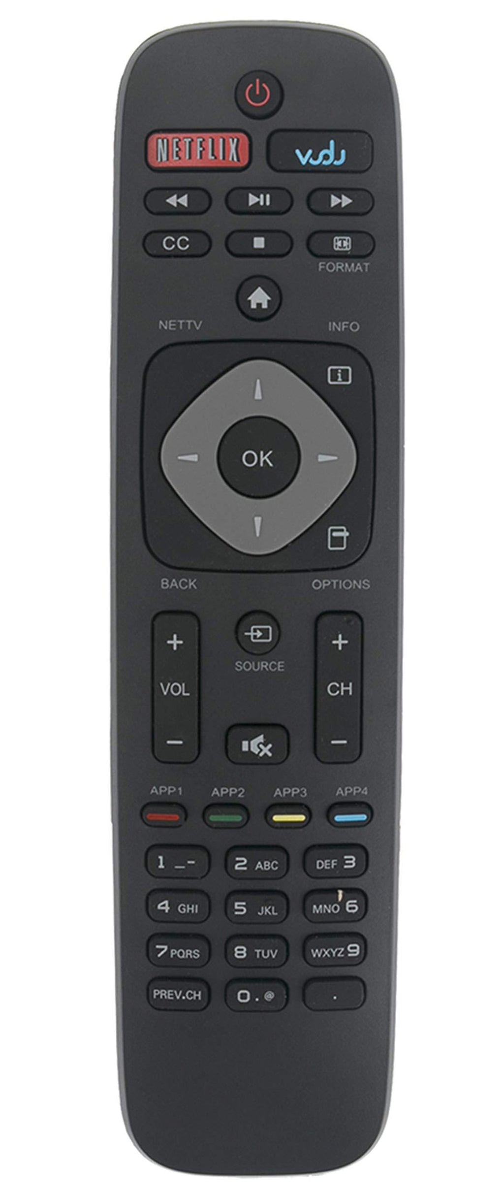 New URMT39JHG003 Replaced Remote fit for Philips Smart TV 50PFL3908 46PFL3908 46PFL3608 40PFL4908 39PFL2908 39PFL4408 50PFL1908 29PFL4908 39PFL2608 39PFL2608/F7 50PFL3908/F7 32PFL4908/F7 32PFL4908