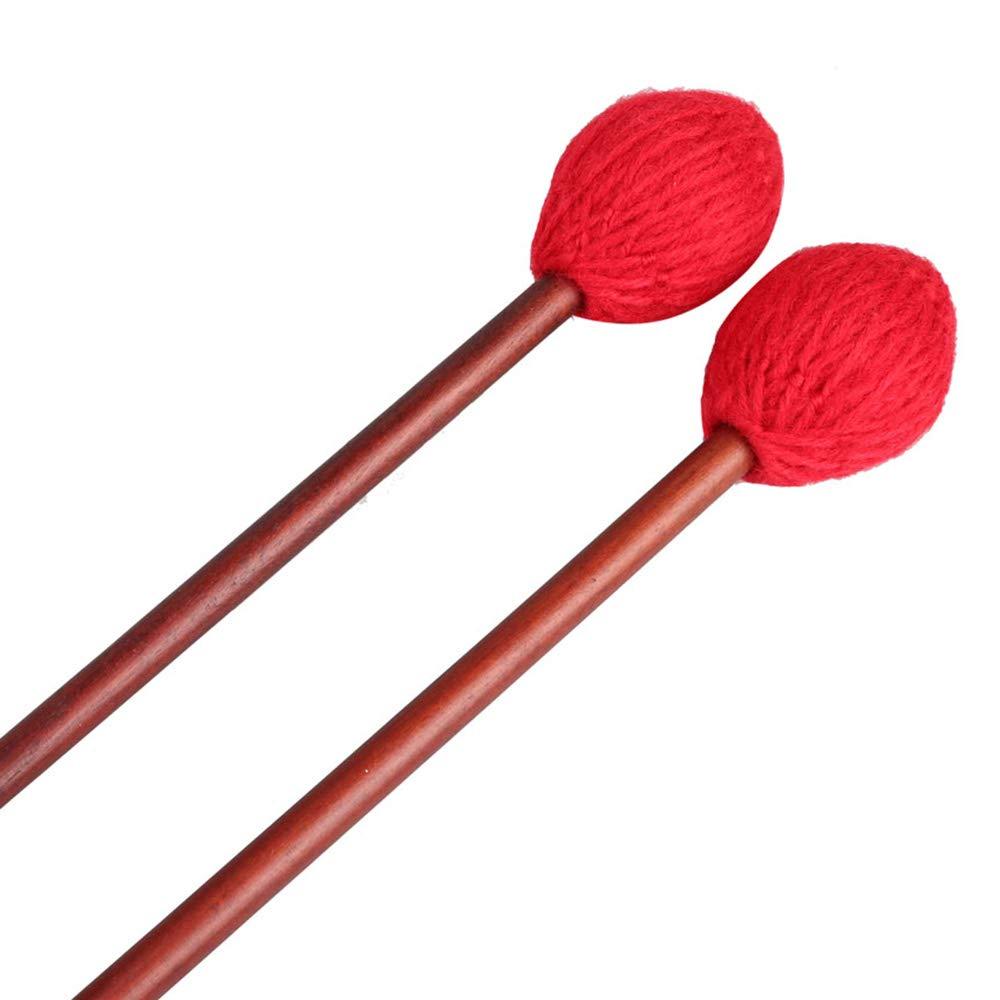 Mr.Power Marimba Mallets Wood Handle Yarn Head (Medium Hard) Medium Hard