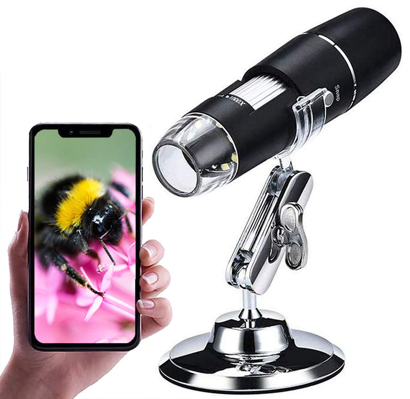 Wireless Digital Microscope,XVZ 50x to 1000x microscope magnifier ,Mini Pocket Handheld Microscope Camera with Light Compatible for iphone Android,ipad