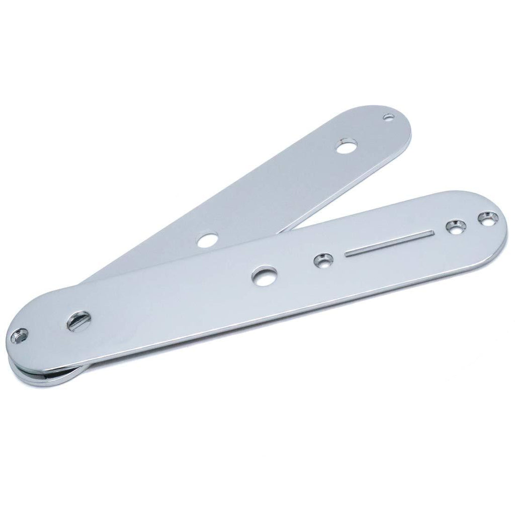 Timiy Telecaster Control Plate Replacement Silver Tone 2-Pack