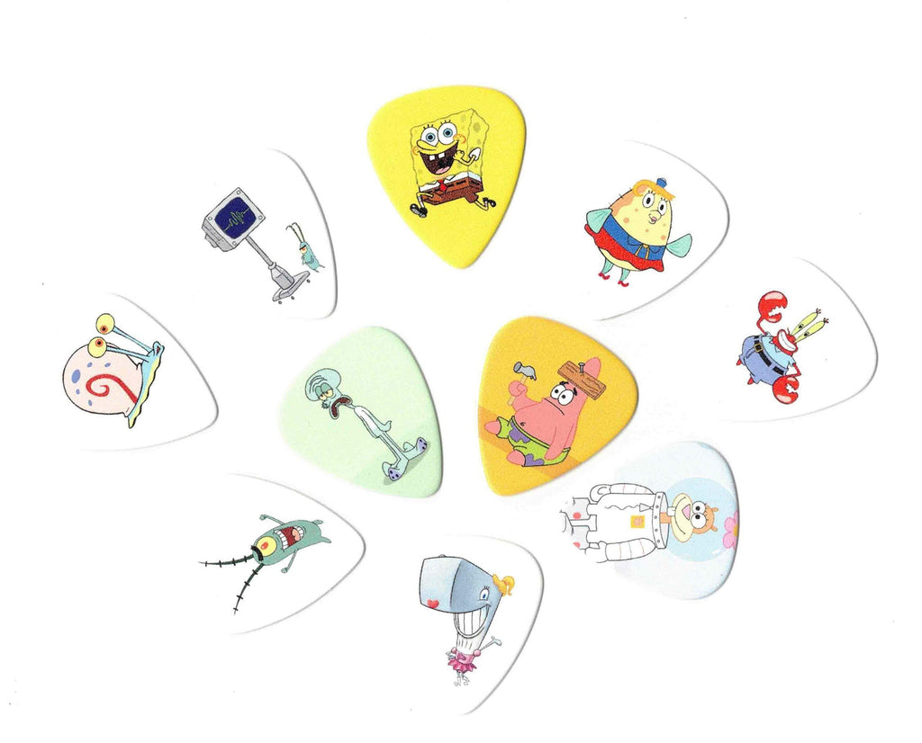 Sponge Bob Guitar Picks (10 picks in a packet)