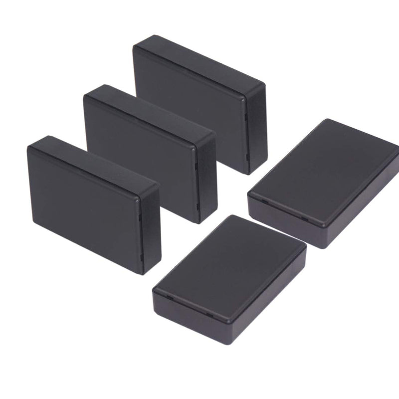 Zulkit Project Boxes ABS Plastic Electrical Project Case Power Junction Box Black 3.62 x 2.28 x 0.91 inch(92 x 58 x 23mm) 3.62'' x 2.28'' x 0.91''