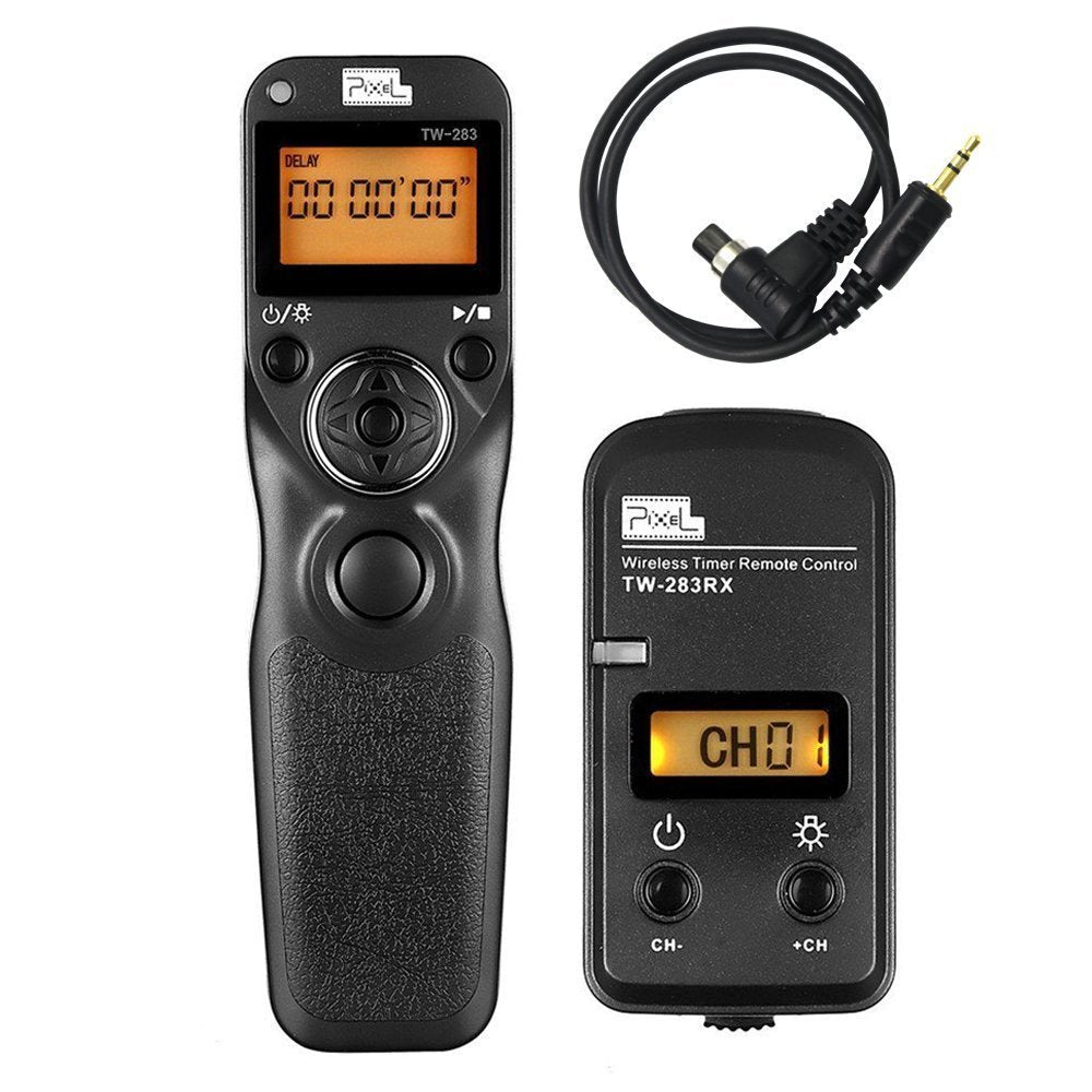 Pixel Timer Shutter Release TW283-N3 Wireless Remote Control for Canon 5D Mark III/ 5D Mark IV/ 5D 6D /7D Mark II/ 7D 50D 40D 30D D60 D30 1DX MARKII