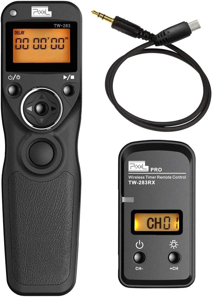 Pixel Timer Shutter Release Remote Control TW283-S2 Remote Release for Sony A58 A7 A7II A7R A7RII A7S A3000 A5000 A5100 A6500 RX100II HX300 HX400V HX50V HX90V RX100MIII