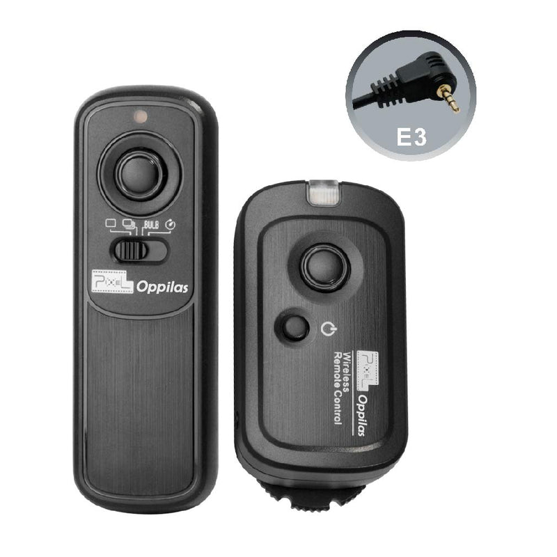 Pixel Oppilas 2.4GHz Digital Wireless Remote Shutter Release E3 for Canon, Fujifilm GFX50R, Samsung, Contax, Sigma and Hassleblad Cameras, Replaces Can RS-60E3 Oppilas/E3