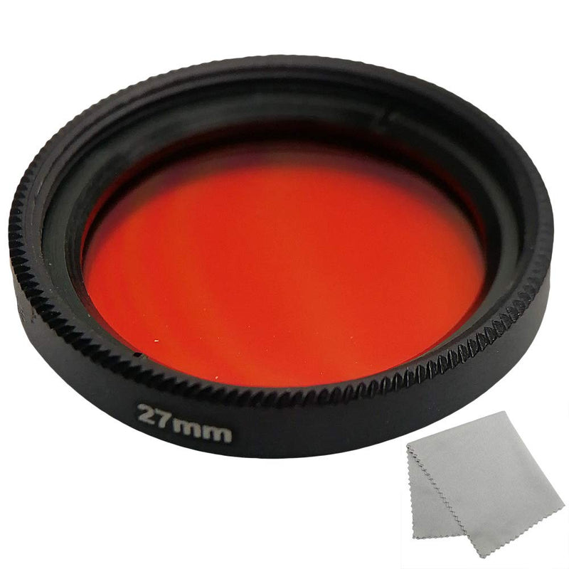 Balaweis Orange 27mm Full Color Lens Filter for 27mm Lens DSLR Camere Lens Microfiber Cloth