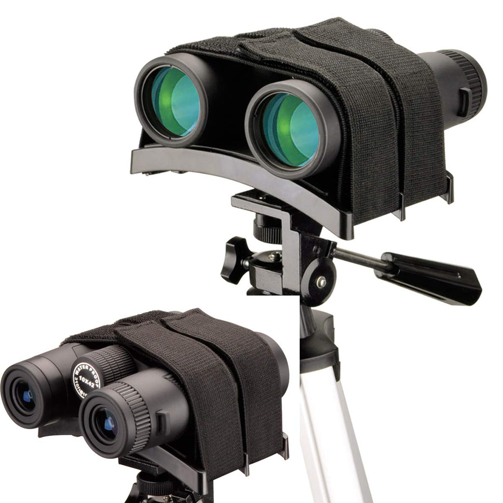 Gosky Universal Binocular Tripod Mount, Stabilite Binocular Tripod Adapter -1/4-20 - New Binocular Rest Compatible with All Tripods