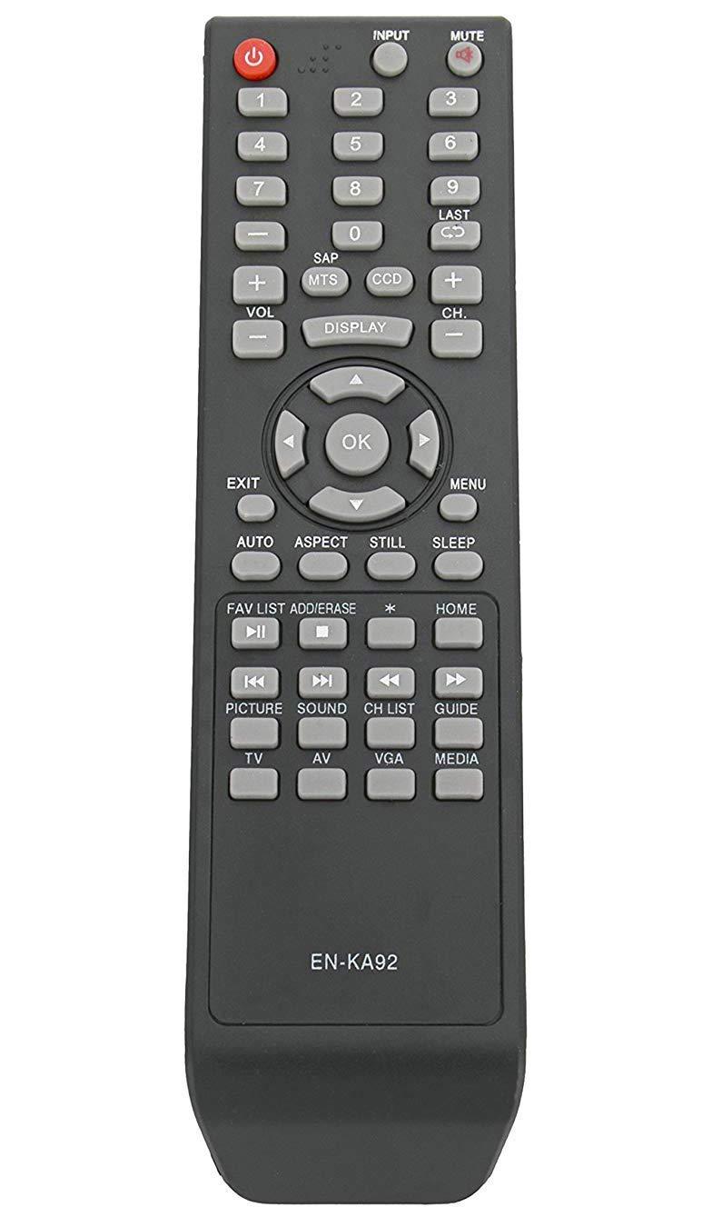 Replaced EN-KA92 Remote Control for Hisense LCD TV Supplied with Models 32D37, 32H3B1, 32H3B2, 32H3C, 32H3E, 40H3B, 40H3C, 40H3E