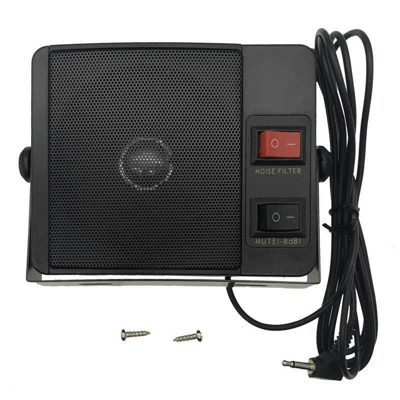 Red-Fire 3.5mm Jack 10W Universal External Speaker CB Speaker Compatible with Yaesu Vertex FT-2600 FT-8100R Kenwood NX-800 NX-720 TK-760G TK-762 TM-271TM-261E(TS-750)