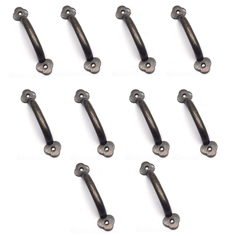 T Tulead Wire Door Handle Gate Pull Bronze Handle Handle Outdoor Drawer Handles Length with Mounting Screws for Cabinet,Drawer,Wardrobes Pack of 10 (3.19-Inch Hole to Hole)