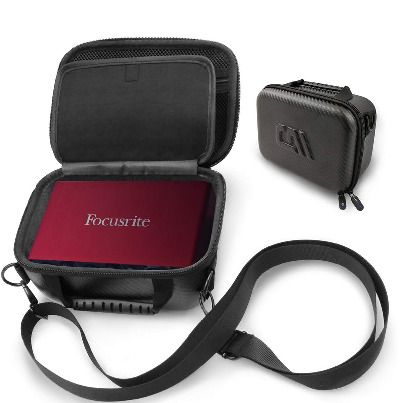 [AUSTRALIA] - CASEMATIX Carry Case Fits Focusrite Scarlett 2i2 2nd Gen USB Audio Interface 