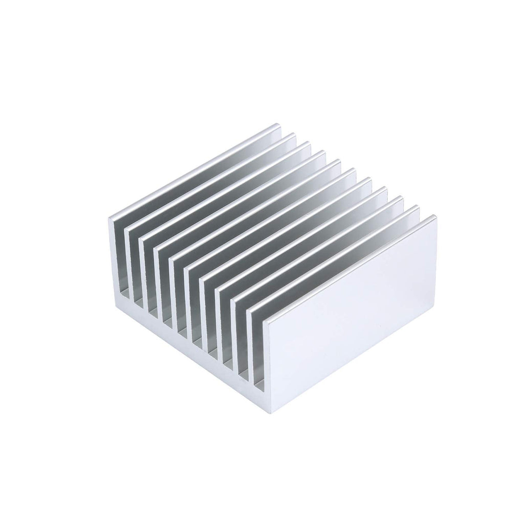 4Pcs 40mm Gpu Heatsink Kit 40 x 40 x 20mm /1.57 x 1.57 x 0.79 inch Aluminum Peltier Cooler Heat Sinks Small Cooling Fin for 3D Printers, TEC1-12706 Thermoelectric Cooler, Chipset CPU LED Power A 4Pcs