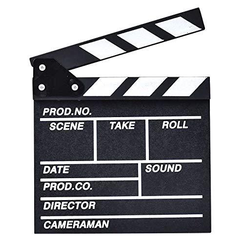 Bamboo's Grocery Director's Film Board, Movie Slateboard Clapper, 11.8 x 10.6 Inches, Black