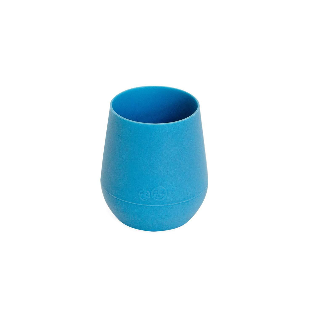 ezpz Tiny Cup (Blue) - 100% Silicone Training Cup for Infants - Designed by a Pediatric Feeding Specialist - 4 months+ Blue