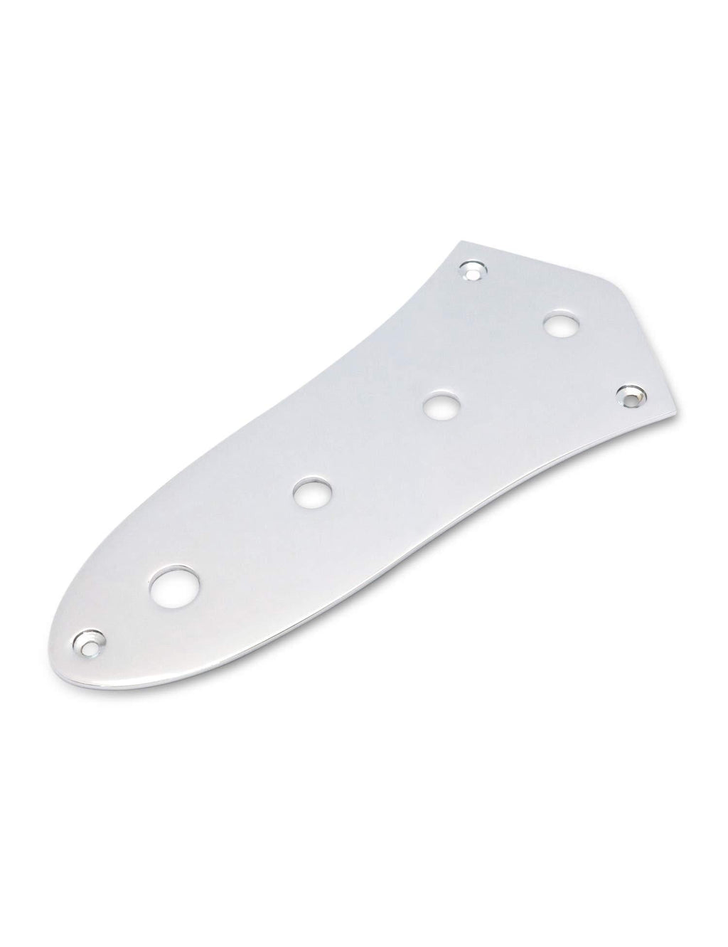 Metallor Bass Control Plate Mounting Plate 4 Holes for Jazz Bass Guitar Parts Replacement Chrome.