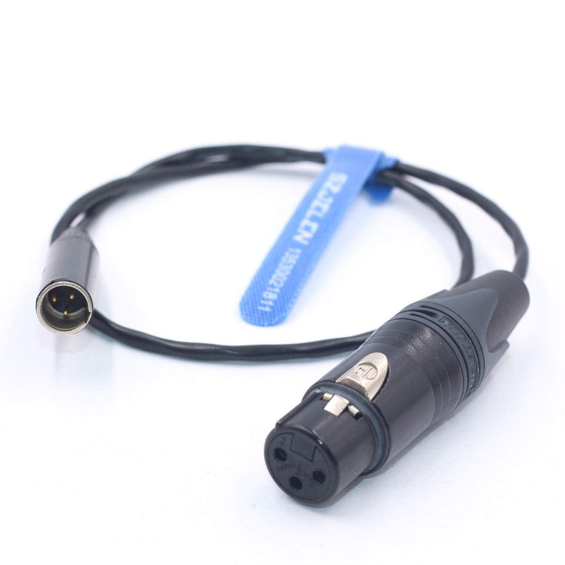 SZJELEN BMPCC 4K 6K Camera Audio Cable,Mini XLR 3Pin Male to XLR Female Cable for Blackmagic Pocket 4K Camera Video Assist 4K,Mini XLR 3Pin Pro Lapel Audio Cable