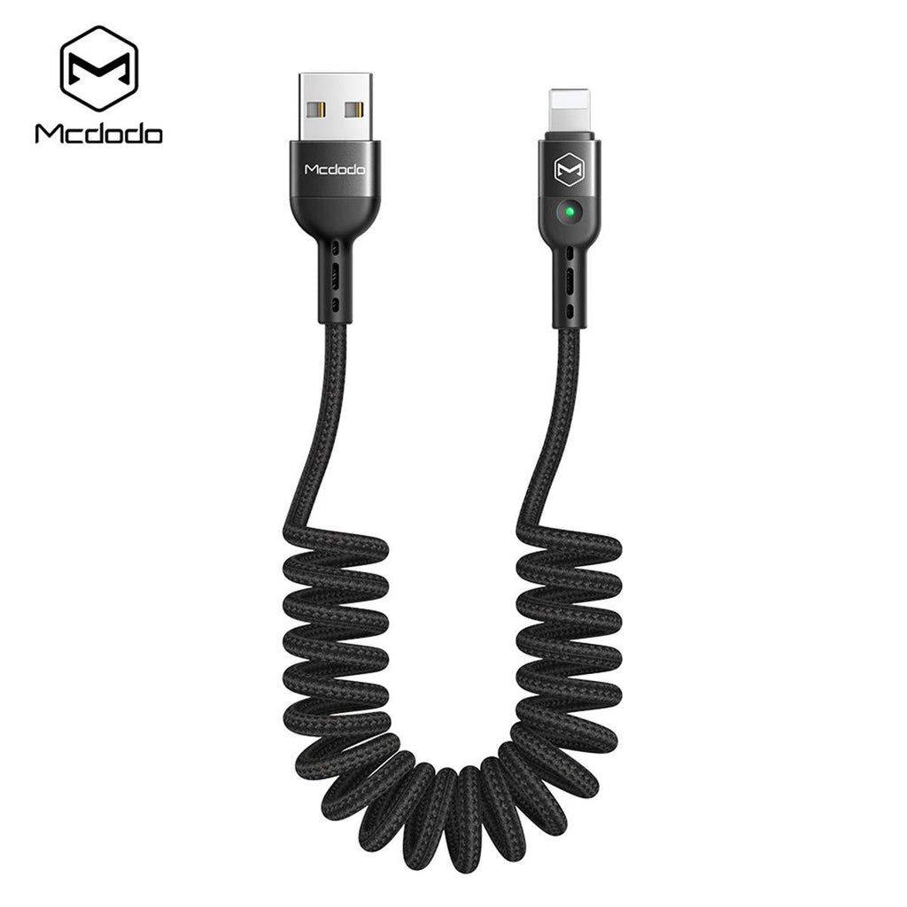AICase Coiled Charging Cable,6ft/1.8m Elastic Nylon Cable,Charge and Sync for Phone XS/XS Max/XR/Phone X/8/8 Plus/7/7 Plus, Pad Pro Air 2 and More