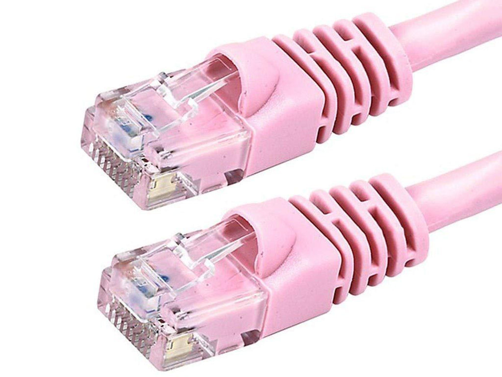 Monoprice 135535 Cat6 Ethernet Patch Cable - 7 Feet - Pink, Snagless RJ45, Stranded, 550MHz, Utp, Pure Bare Copper Wire, 24AWG