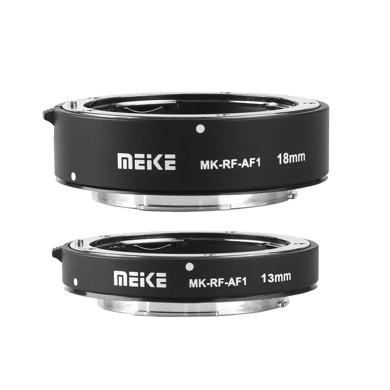 Meike MK-RF-AF1 13mm + 18mm Metal AF Full Frame Macro Extension Tube Adapter Ring Kit for for Canon EOS-R Series Cameras Canon RF Mount Cameras EOS-R EOS-RP