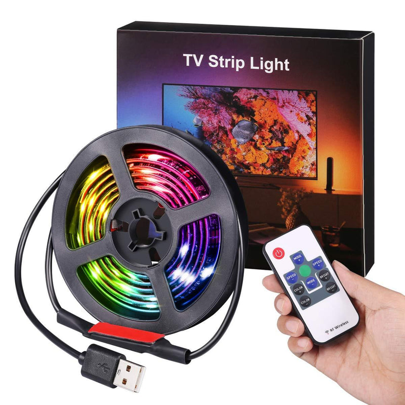 [AUSTRALIA] - AMIR (2020 Upgraded) Led Strip Lights, 3.3ft USB LED TV Backlight Kit with Remote, 19 Modes 20 Color Changing 5050 RGB Waterproof IP65 LED Bias Lighting for TV, Desktop PC 
