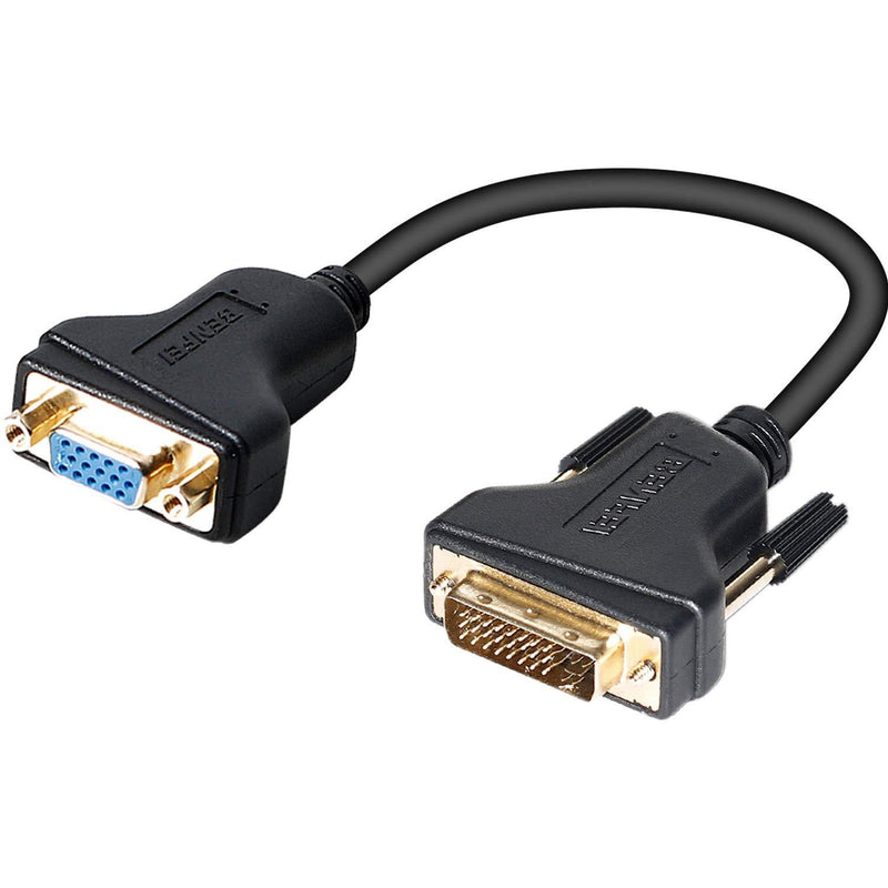 DVI-I to VGA Adapter, Benfei DVI 24+5 to VGA Male to Female Adapter with Gold Plated Cord