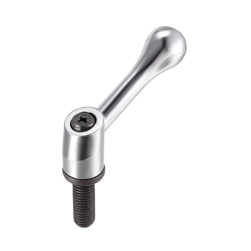 uxcell M10 x 25mm Handle Adjustable Clamping Lever Thread Push Button Ratchet Male Threaded Stud