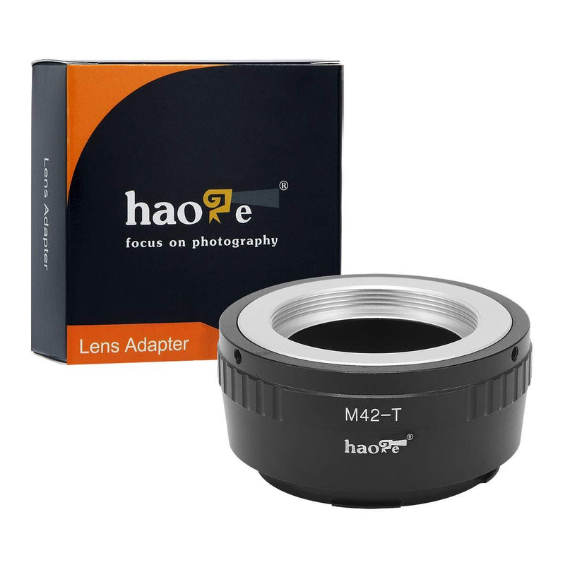 Haoge Manual Lens Mount Adapter for M42 42mm Screw-Mount Lens to Leica L Mount Camera Such as T, Typ 701, Typ701, TL, TL2, CL (2017), SL, Typ 601, Typ601, Panasonic S1 / S1R