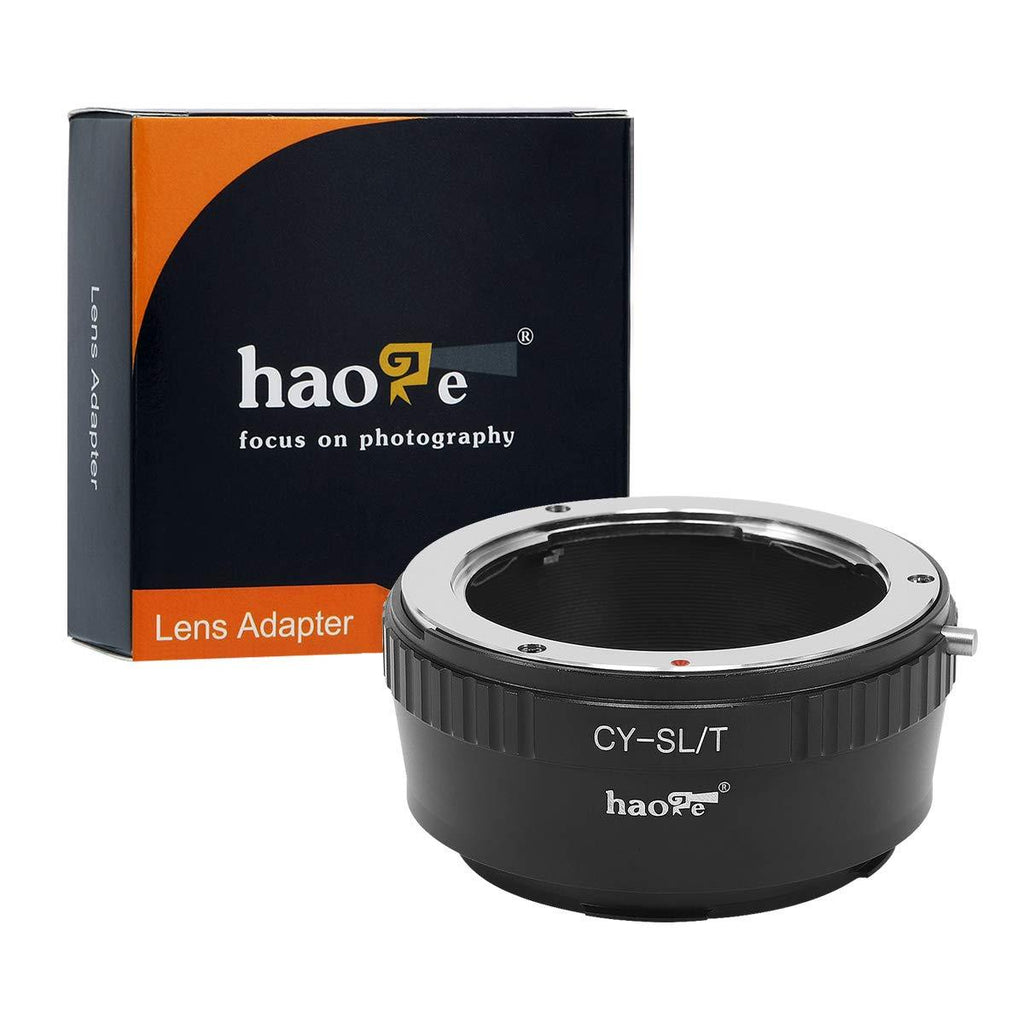 Haoge Manual Lens Mount Adapter for Contax/Yashica C/Y CY Lens to Leica L Mount Camera Such as T, Typ 701, Typ701, TL, TL2, CL (2017), SL, Typ 601, Typ601, Panasonic S1 / S1R