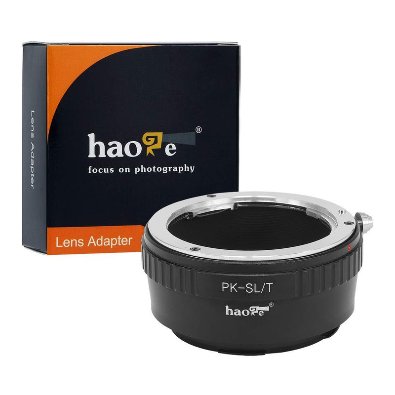 Haoge Manual Lens Mount Adapter for Pentax K PK Lens to Leica L Mount Camera Such as T, Typ 701, Typ701, TL, TL2, CL (2017), SL, Typ 601, Typ601, Panasonic S1 / S1R