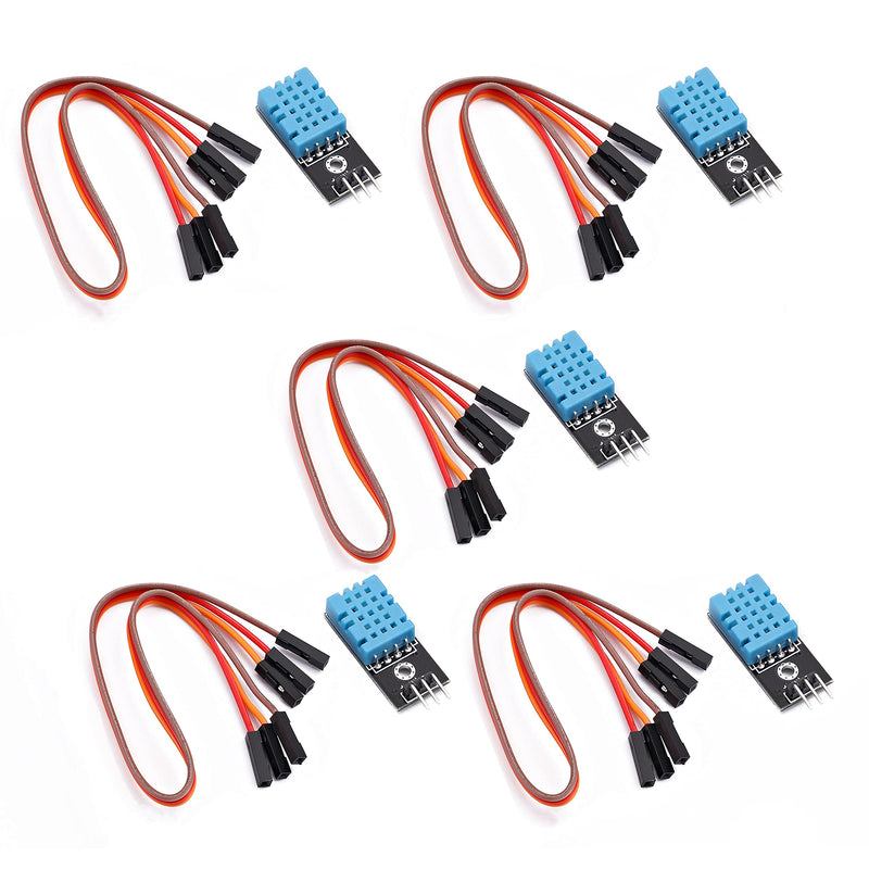 Songhe DHT11 Temperature and Humidity Sensor Module for Arduino Raspberry Pi 2 3 5pcs