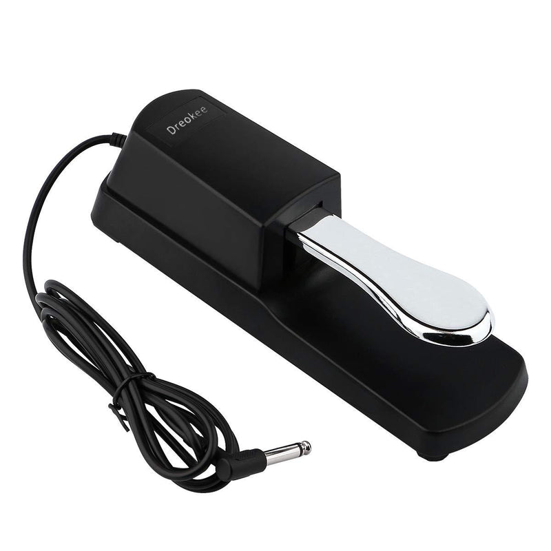 Dreokee Sustain Pedal for Keyboard, Electric Keyboard Pedal Keyboard Foot Pedal Universal