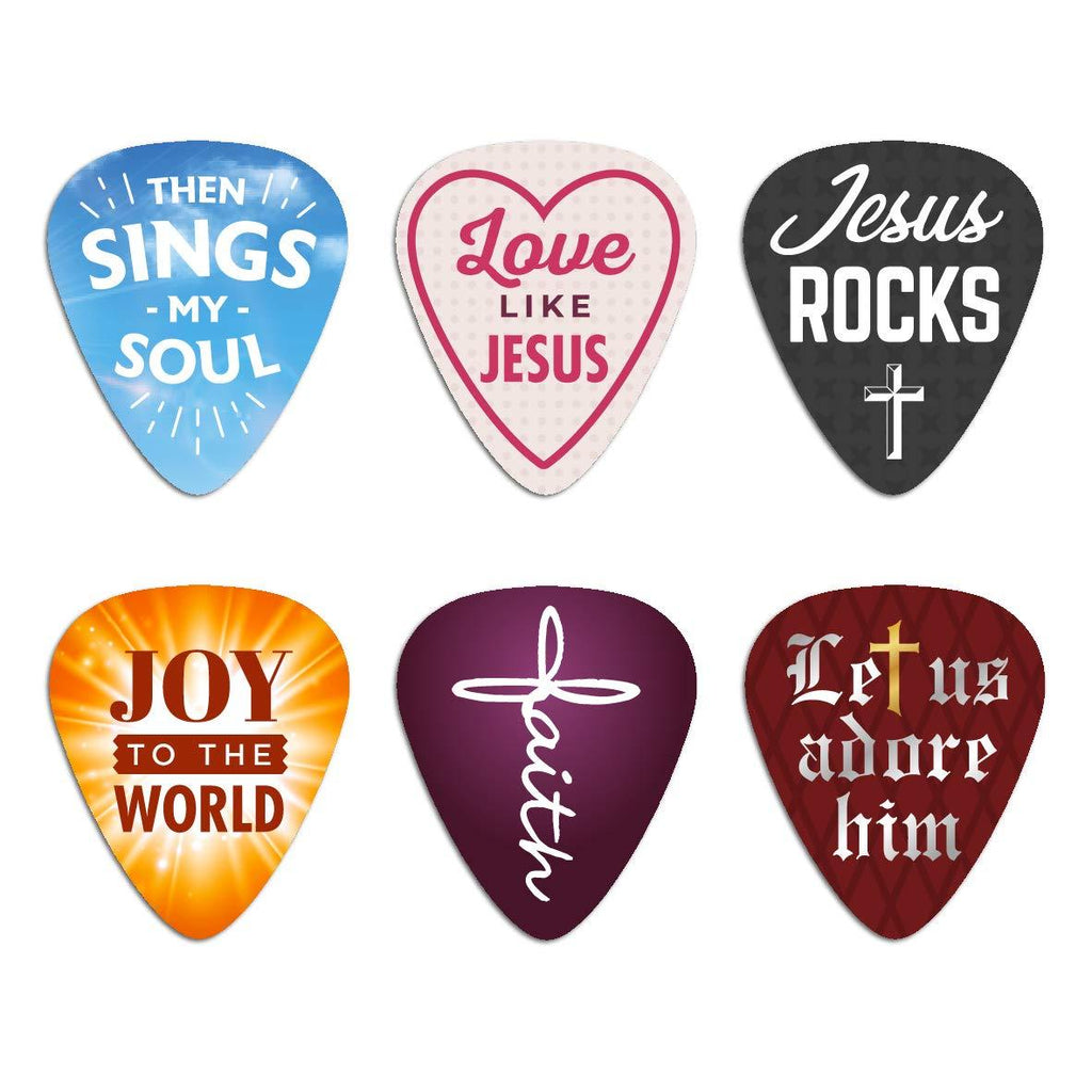 Bible Message Guitar Picks - 12 pack - Celluloid Medium