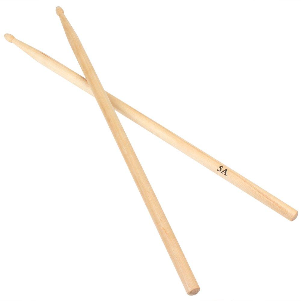 YiPaiSi Drum Sticks 5A Drumstick, Classic Drum Sticks Maple Drumsticks, Maple Wood Drumsticks, Wood Tip Drumstick for Students and Adults