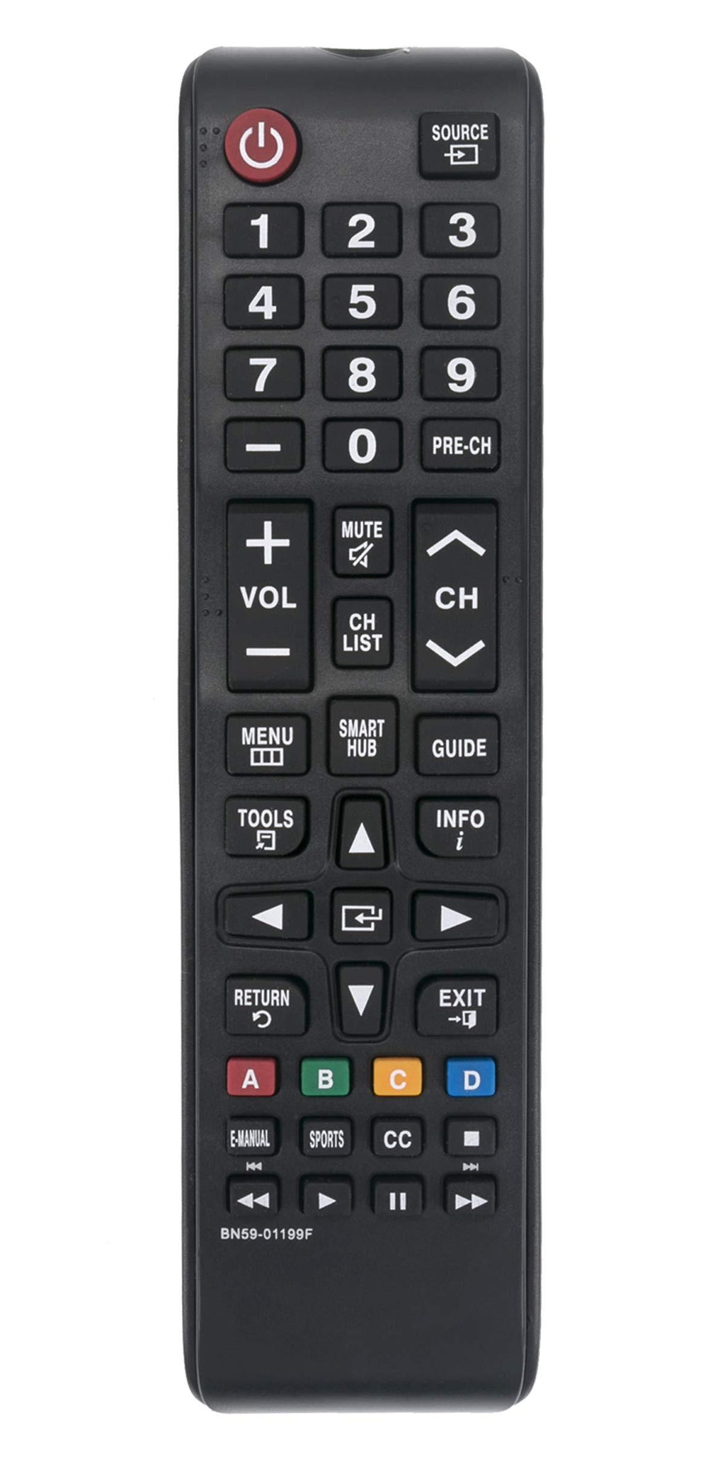 BN59-01199F Replaced Remote Control Compatible with Samsung LED HDTV UN24M4500AFXZA UN28M4500AFXZA UN32J4500AF UN32J4500AFXZA UN32J5205AF UN32J5205AFXZA UN32J5205AFXZC UN32J525DAF UN32J525DAFXZA