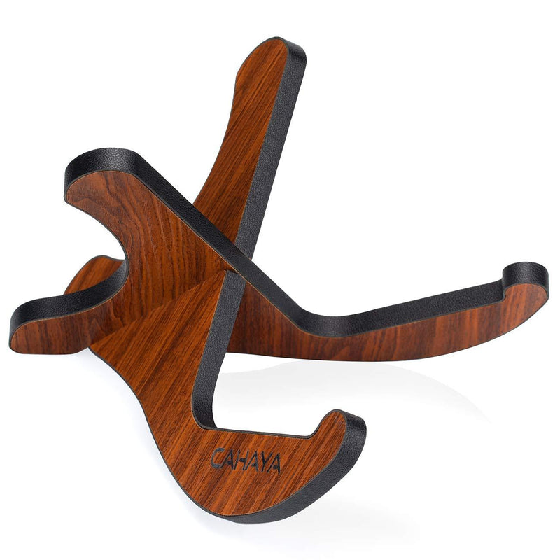 CAHAYA Ukulele Violin Wooden Stand Universal X-Frame Style Wood Stand for Ukulele Violin Mandolin Banjo