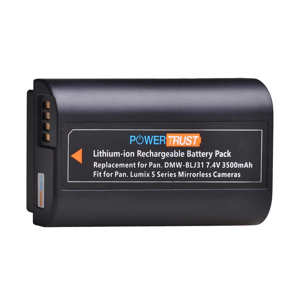 PowerTrust DMW-BLJ31 BLJ31 Battery for Panasonic LUMIX S1, S1R,S1H, LUMIX S Series Mirrorless Cameras